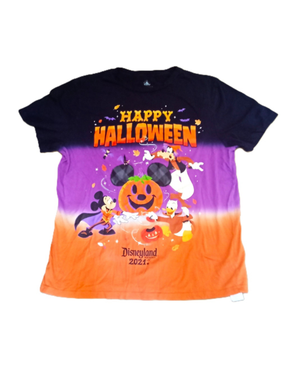 Disney Parks Halloween 2021 Mickey Ombre Tee Size L